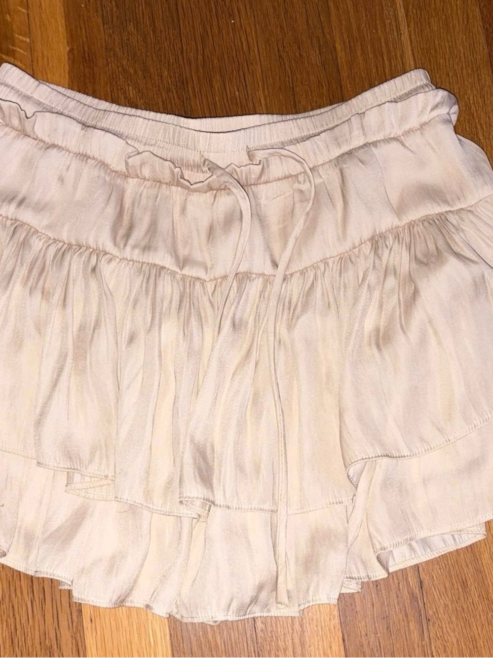 Cotton Candy Blush Tiered Ruffle Mini Skirt